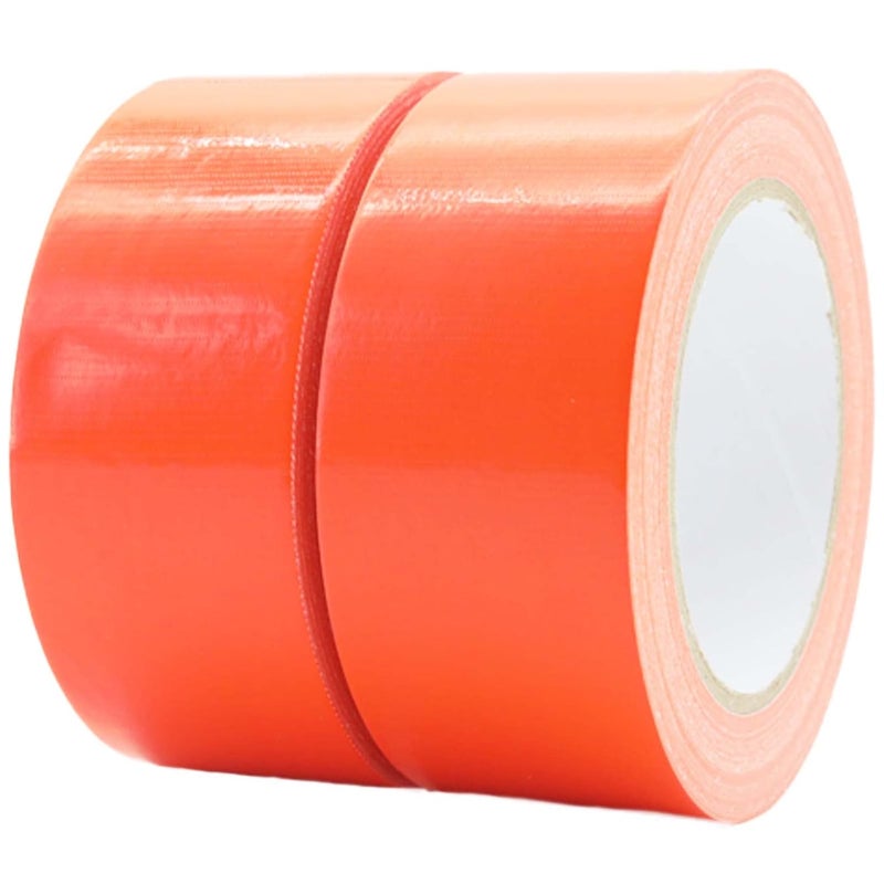 ROSEUP 2 Pack Duct Tape Heavy Duty,7.5 Mil Thickness,2 Inches x 30 Yards,Flexible,No Residue,Waterproof and Tear by Hand,Multi-Use for Indoor & Outdoor,Orange - Image 1